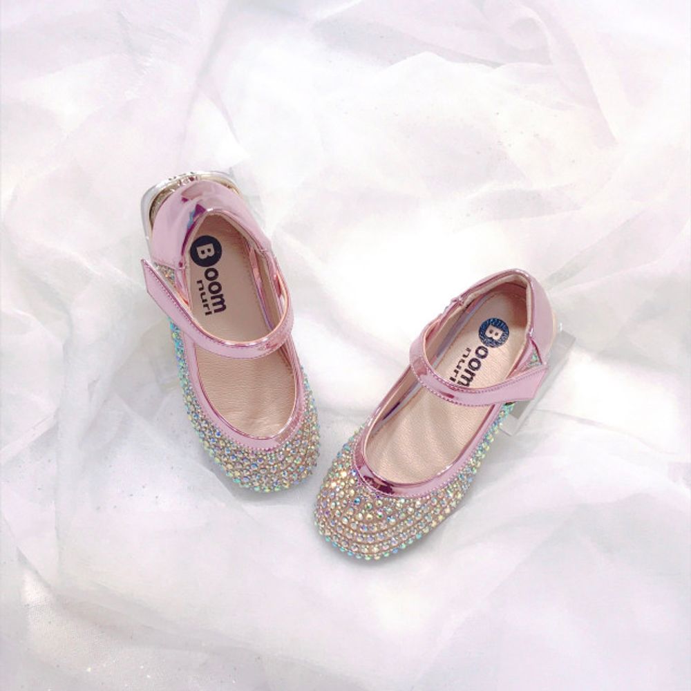 [BOOM] Clear Heel shoes Pink _ Toddler Little Girls Junior Fashion Shoes Comfortable Shoes